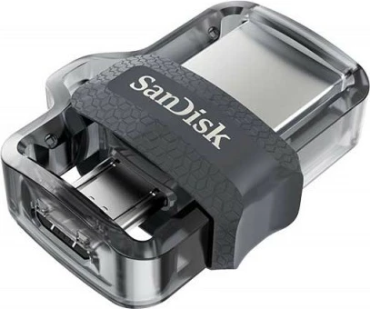 Pendrive Ultra Dual Drive m3.0, SanDisk, 128GB, USB 3.0/microUSB, sivo/srebrn Pendrive Ultra Dual Drive m3.0, SanDisk, 128GB, USB 3.0/microUSB, sivo/srebrn