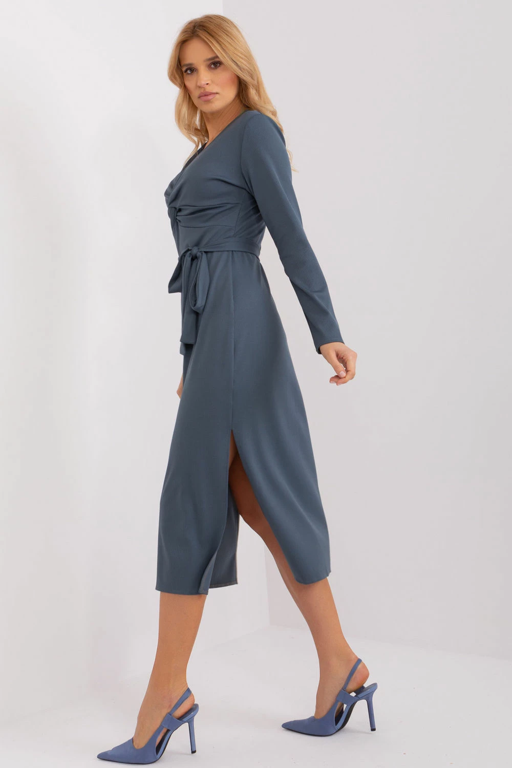 Elegantna obleka Lakerta 191559, modra
