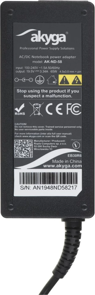 Polnilec za mobilne naprave, Akyga, AK-ND-58