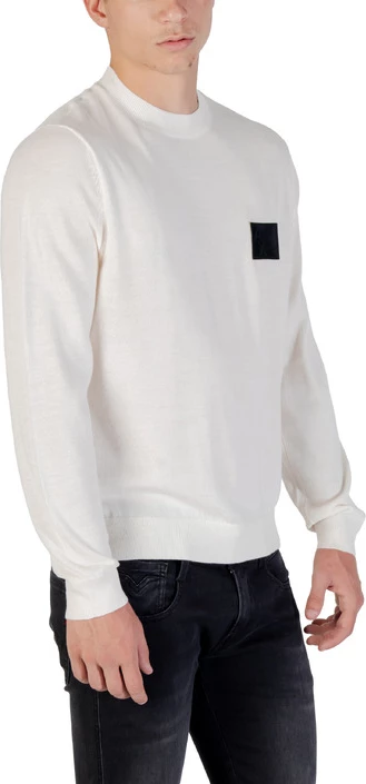 Pulover Armani Exchange za moške, bel