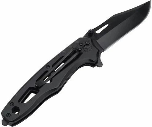 Taktični zložljivi nož Azymut, črn