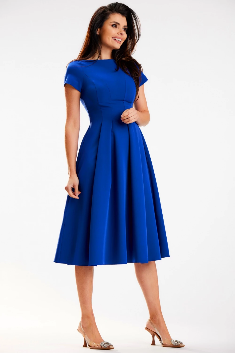 Midi obleka, awama 178675, modra