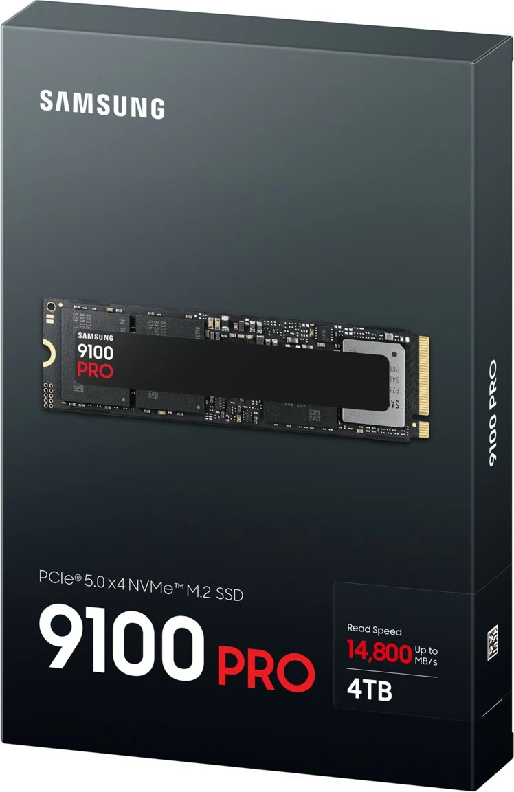 SSD Samsung 9100 PRO, 4 TB, PCIe 5.0, M.2 SSD Samsung 9100 PRO, 4 TB, PCIe 5.0, M.2