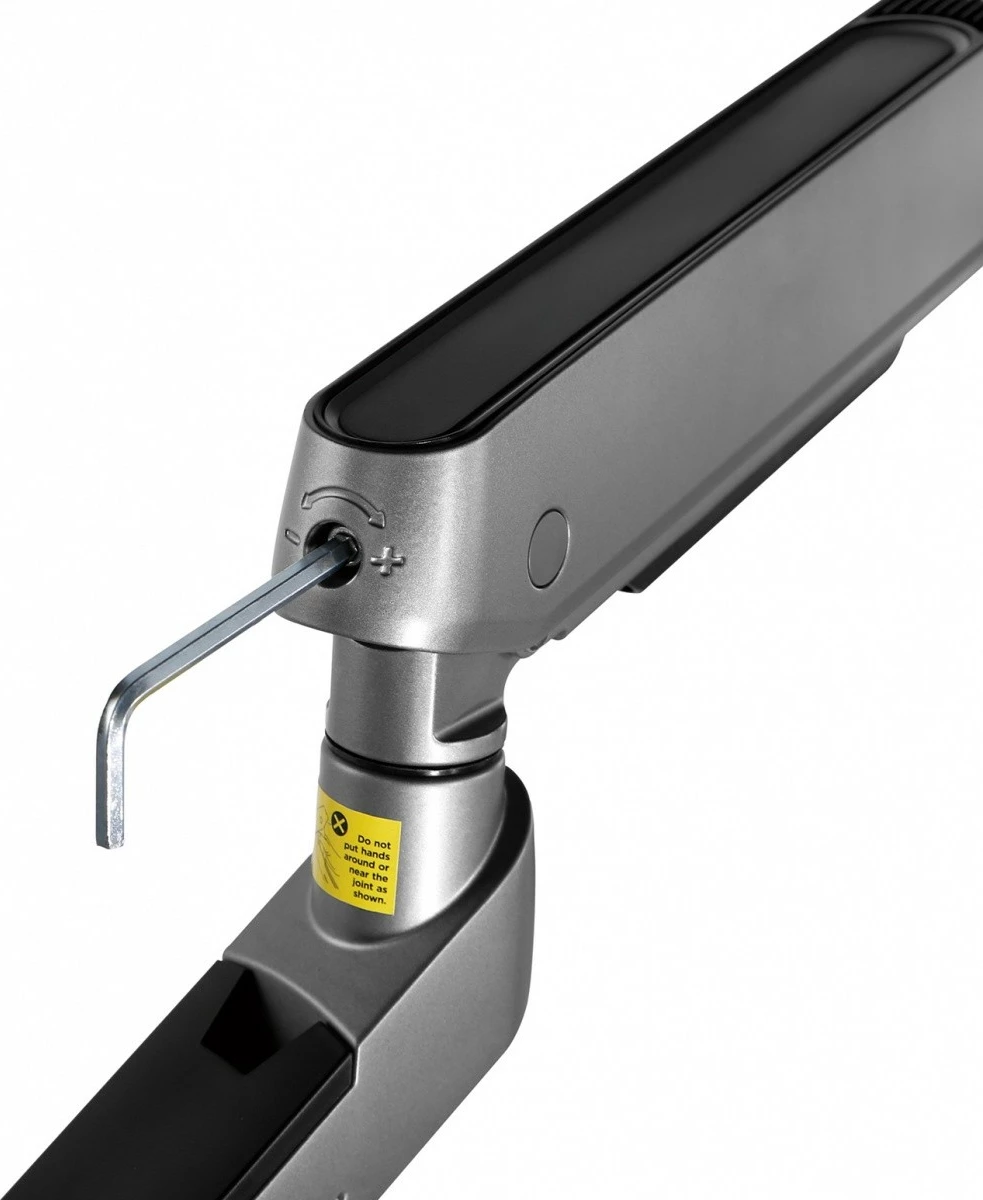 Gaming nosilec za dva monitorja za mizo z LED osvetlitvijo, grafit, Maclean NanoRS RS166