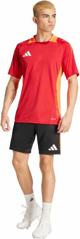 Trenirne hlače za nogomet Adidas Tiro 24, črno/rdeče