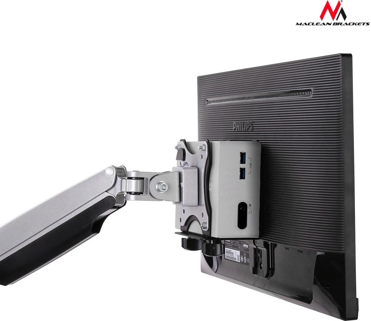 Nosilec za mini računalnik Maclean MC-720, črn