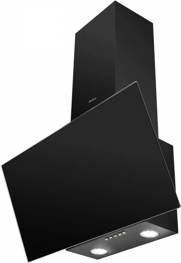 Kuhinjska napa, dimniška izvedba, 60 cm, črna Amica OKC6227B