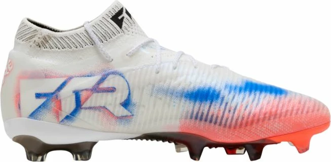 Nogometni čevlji za moške, beli-oranžni Puma Future 8 Ultimate FG M 108581 01