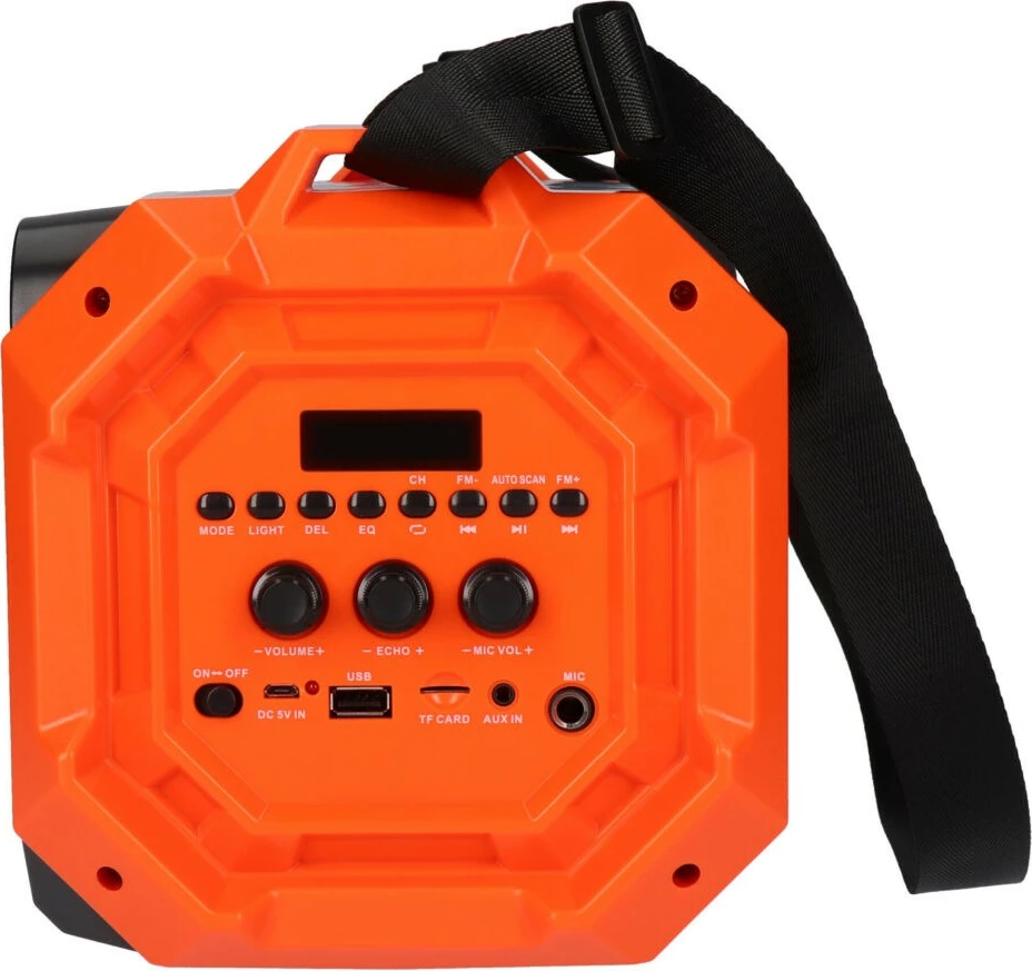 Prenosen zvočnik PRIME3 APS31 z Bluetooth in karaokе, 100 W, črno/oranžen