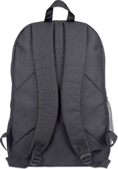 Prostorna črtna črna nahrbtnik Manhattan Knappack 15,6", lahek, žep za prenosnik