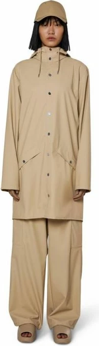 Dolga jakna za obe spolni identiteti Rains, krem