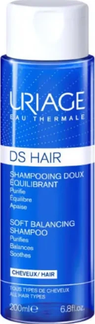 Balansirajoči šampon DS Hair Soft znamke Uriage, uniseks, 200 ml