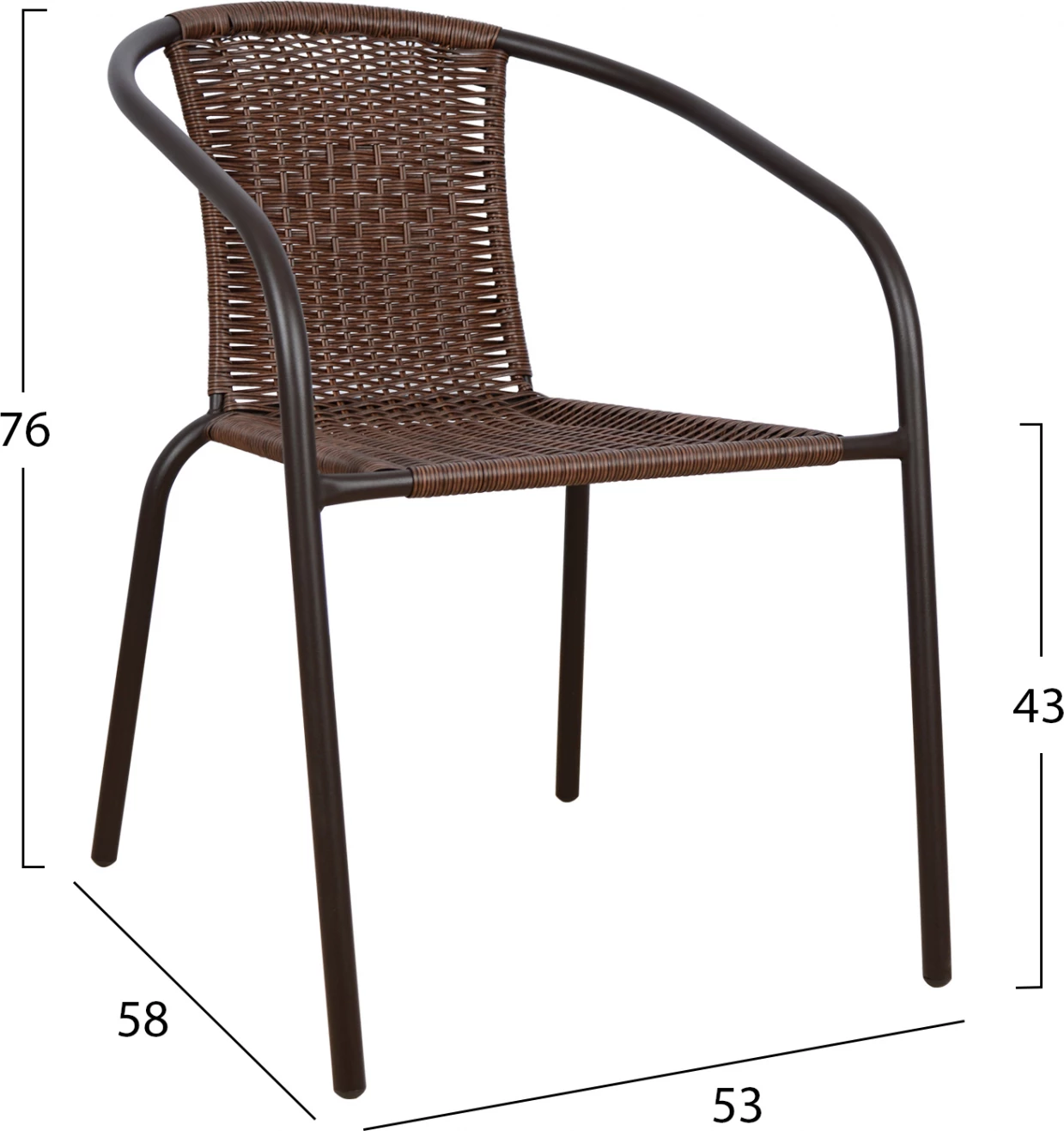 Komplet jedilne mize 3 kosi stoli in miza FH5179.02