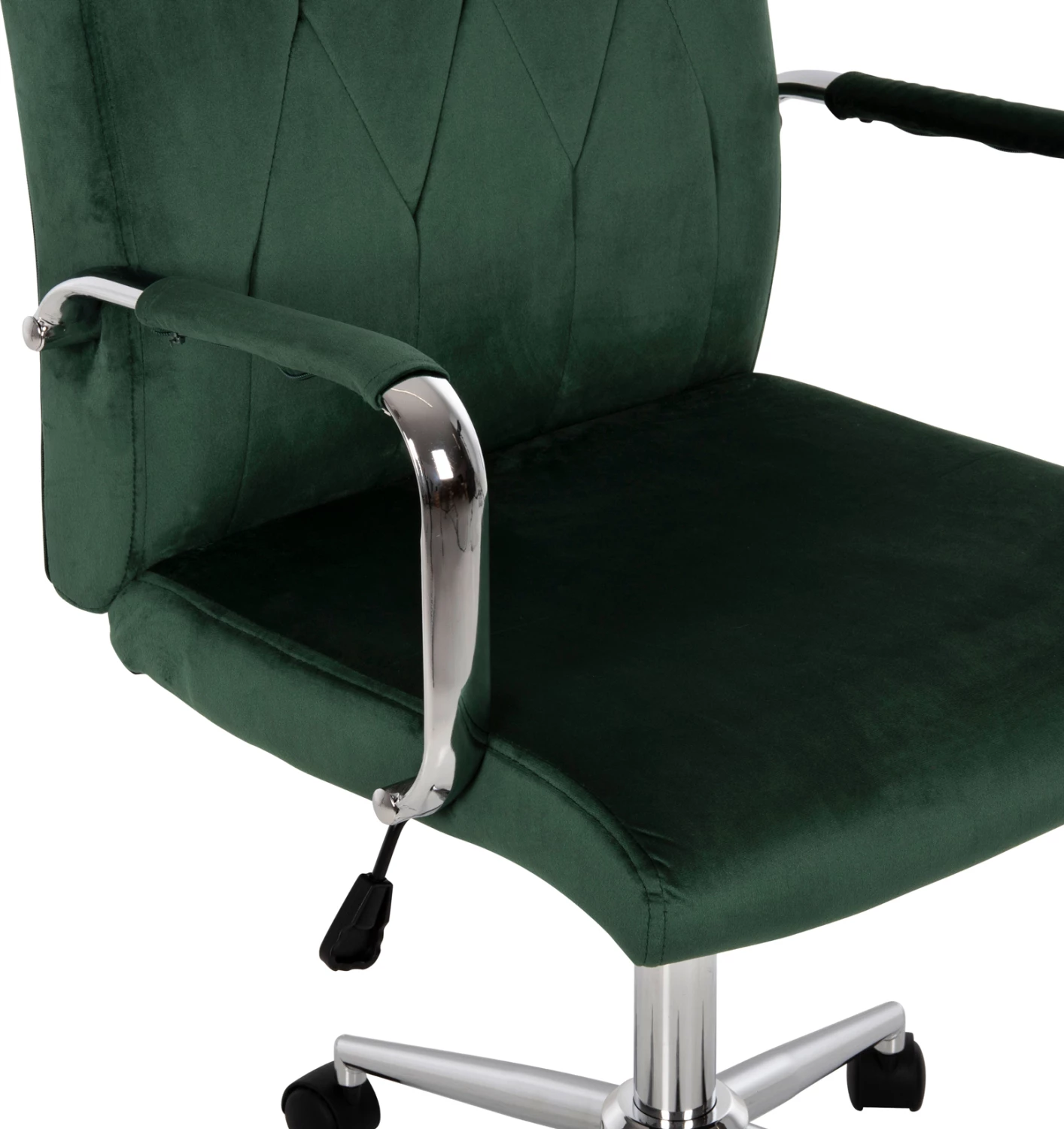 Pisarniški stol JOSEF FH1181.03 iz cipresno zelenega žameta-INOX podnožje 58x61x105-113H cm