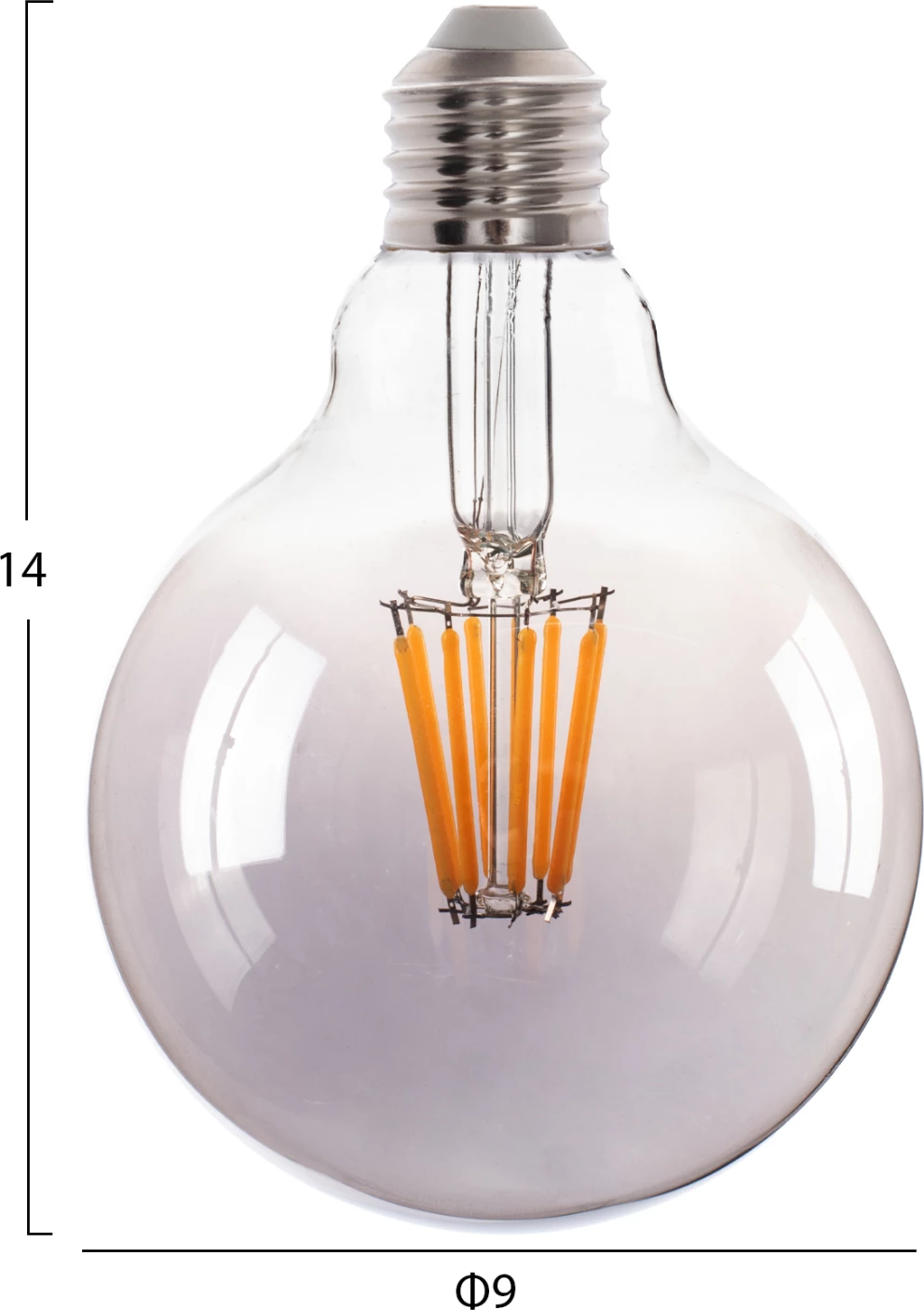 Žarnica GLOBO LED FILAMENT 8W E27 3000K DIMMABLE SMOKE