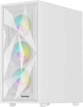 Računalniško ohišje Natec Genesis Diaxid 605 ARGB, Midi Tower, belo