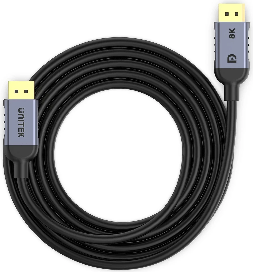 Kabel DisplayPort 1.4, 1 m, 8K 60 Hz, 4K 240 Hz, črn Unitek