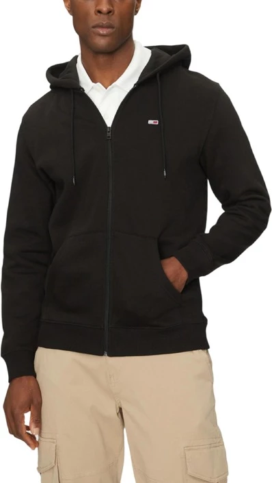 Pulover s kapuco za moške Tommy Hilfiger Jeans, črn