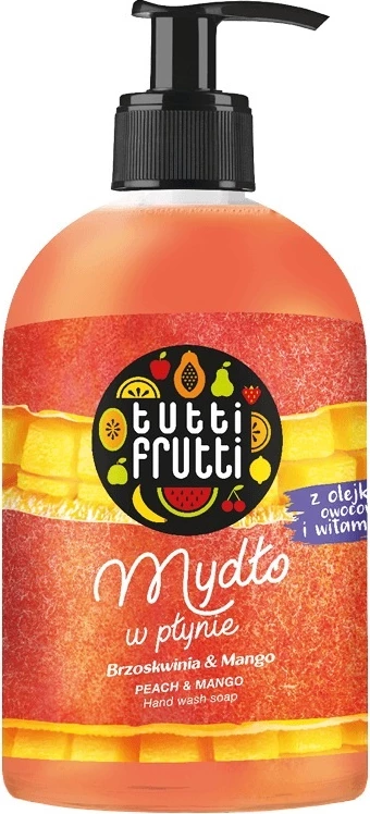 Tekoče milo za roke Tutti Frutti Peach & Mango Farmona, 500 ml