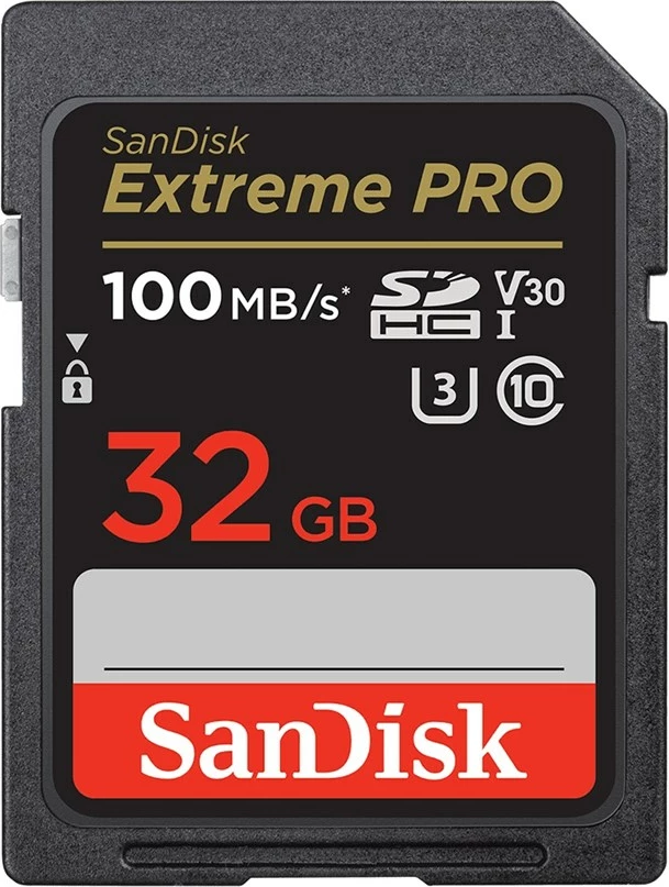 Pomnilniška kartica SanDisk Extreme PRO, 32 GB, SDHC UHS-I, črna