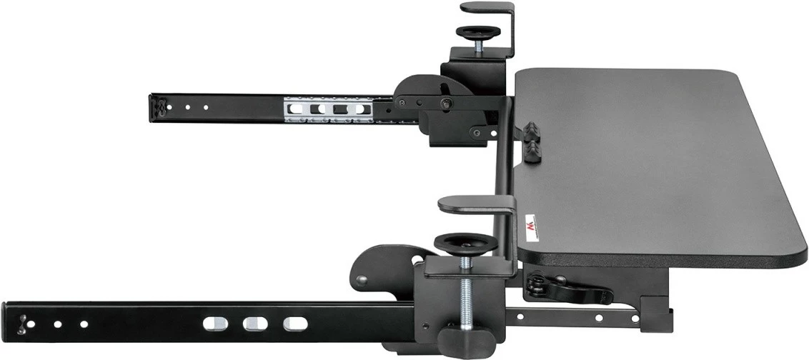 Držalo za tipkovnico pod mizo, nastavljivo, črno Maclean MC-462