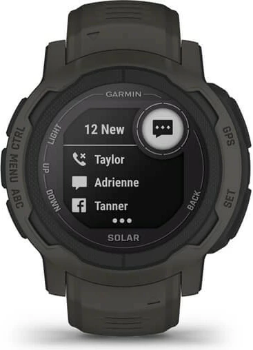 Pametna ura Garmin Instinct 2 Solar, 2,29 cm (0,9"), MIP, GPS, grafit Pametna ura Garmin Instinct 2 Solar, 2,29 cm (0,9"), MIP, GPS, grafit