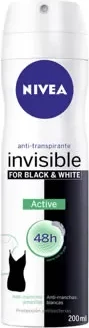 Dezodorant v spreju Black & White Active, NIVEA, 200 ml