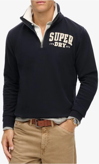 Duks, 100% bombaž, modra - Superdry, moški