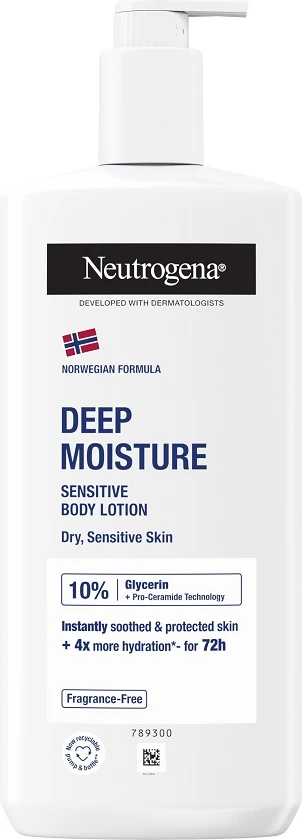 Globoko vlažilni emulzija za telo Neutrogena Norwegian Formula, brez dišav, 400 ml