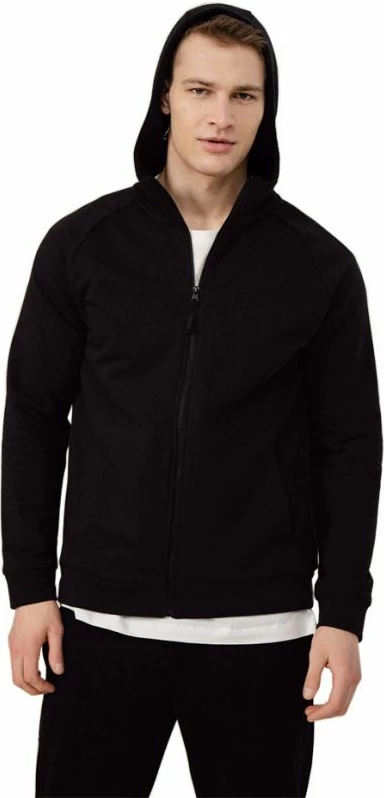 Duks s kapuco Outhorn HOL22 BLM618 20S, črn, moški