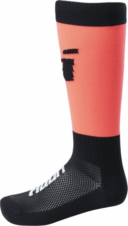 Nogometne nogavice za otroke Huari, črno-rdeče