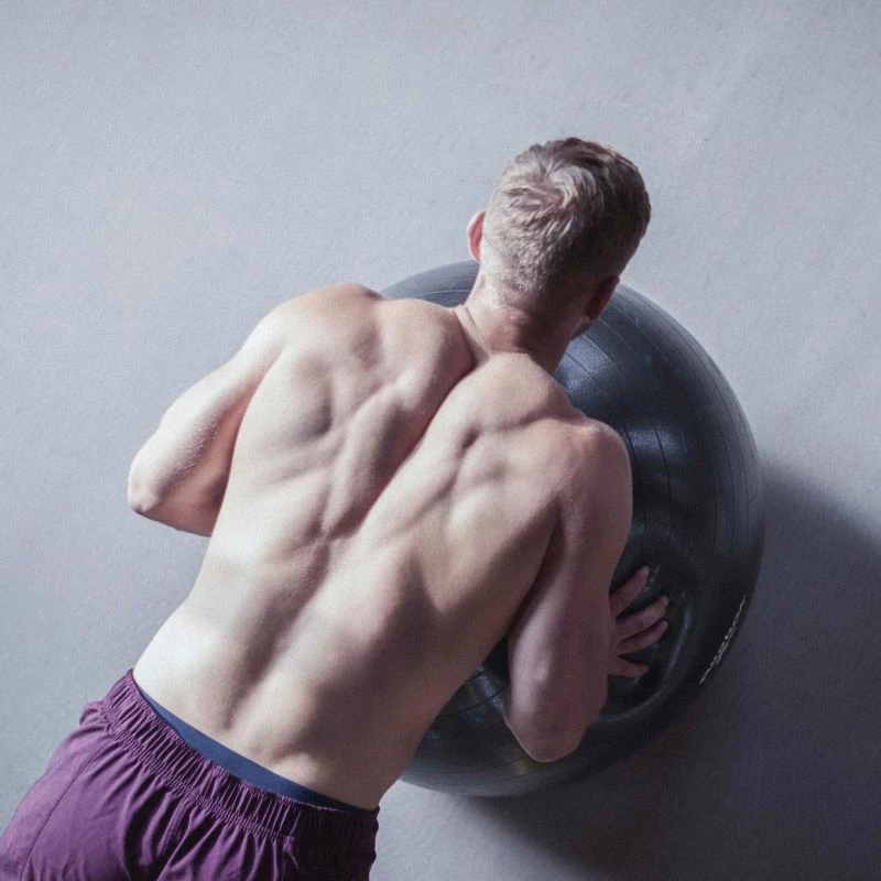 Gimnastična žoga Reebok, 55 cm, črna, za moške in ženske Gimnastična žoga Reebok, 55 cm, črna, za moške in ženske
