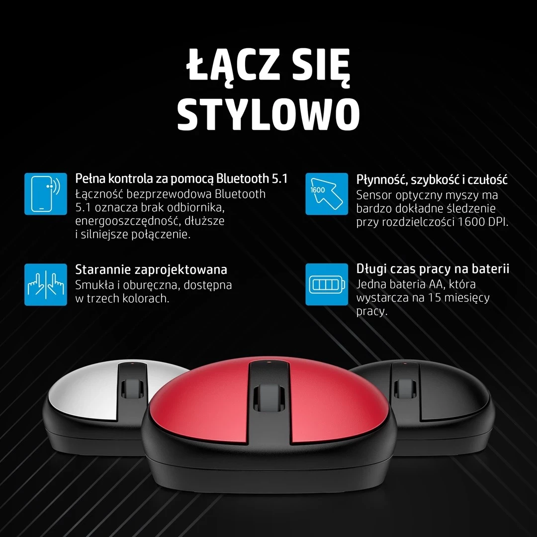 Bluetooth miška, črn HP 240
