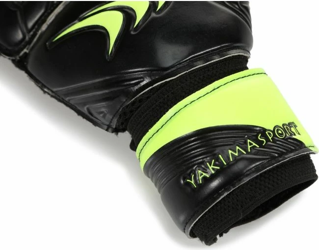 Rokavice za vratarja Yakimasport GripMaster, črno-zelene