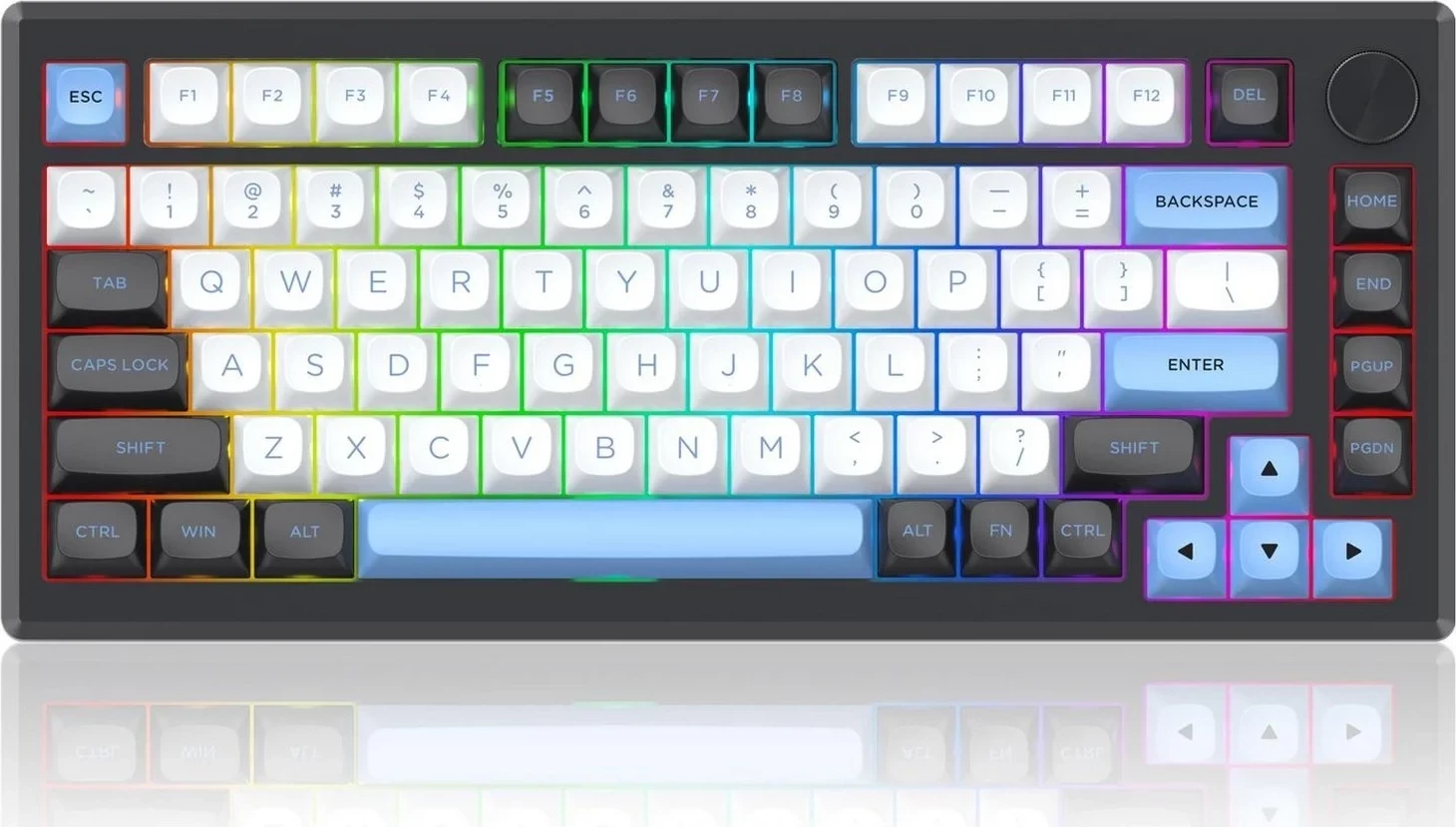Mehanska tipkovnica Redragon Uranus Pro K732WLB-RGB-PRO 82, RGB, brezžična/prek kabla, črna