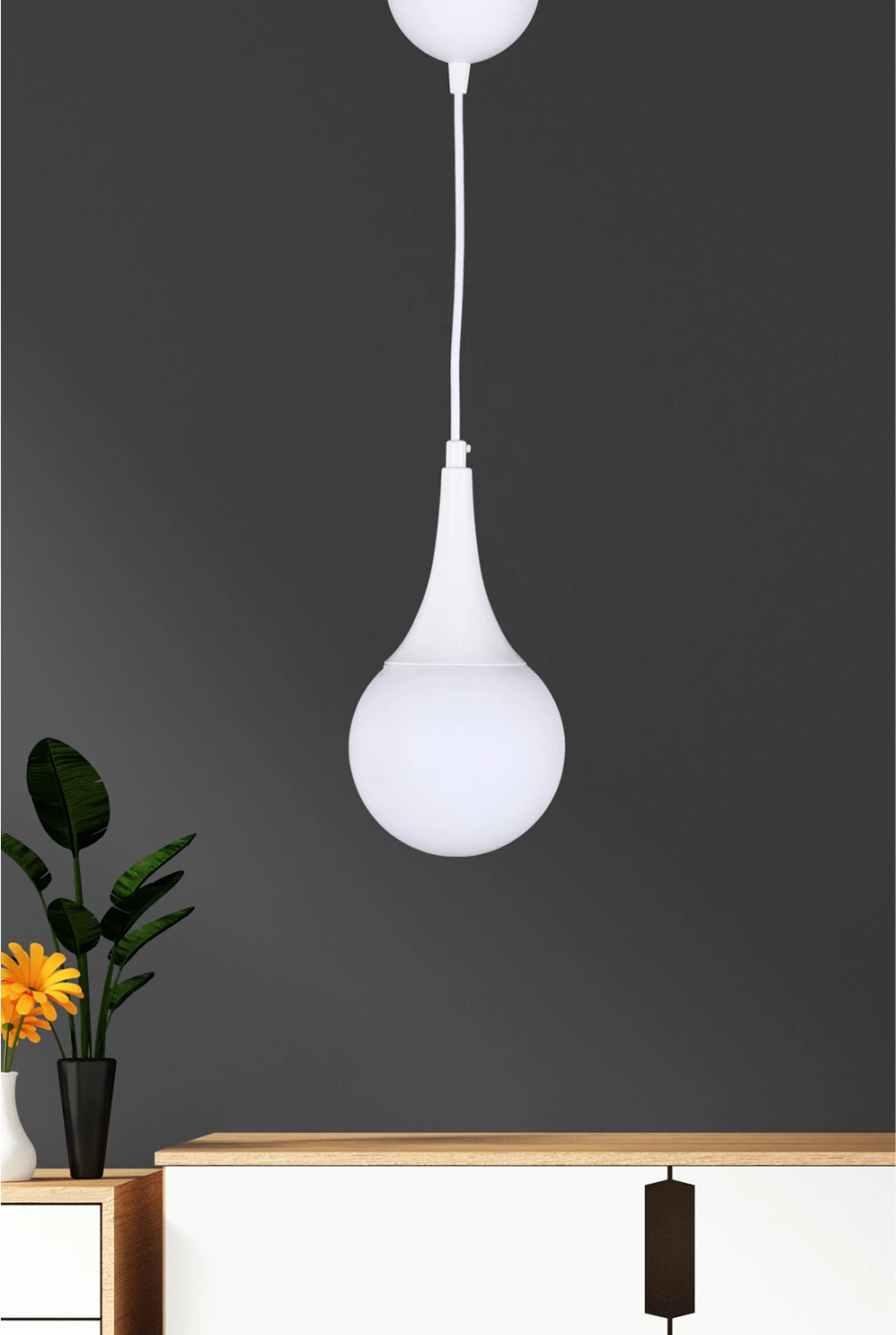 Stropna svetilka v beli barvi FH7517.03 12x91 cm