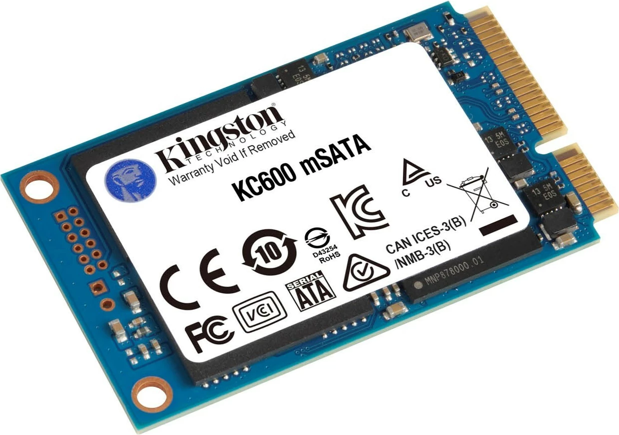 SSD Kingston KC600, 1024 GB, mSATA, modra