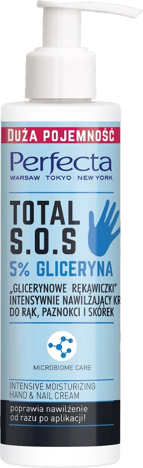 Krema za roke Perfecta Total S.O.S Glycerin Gloves za ženske, 195 ml