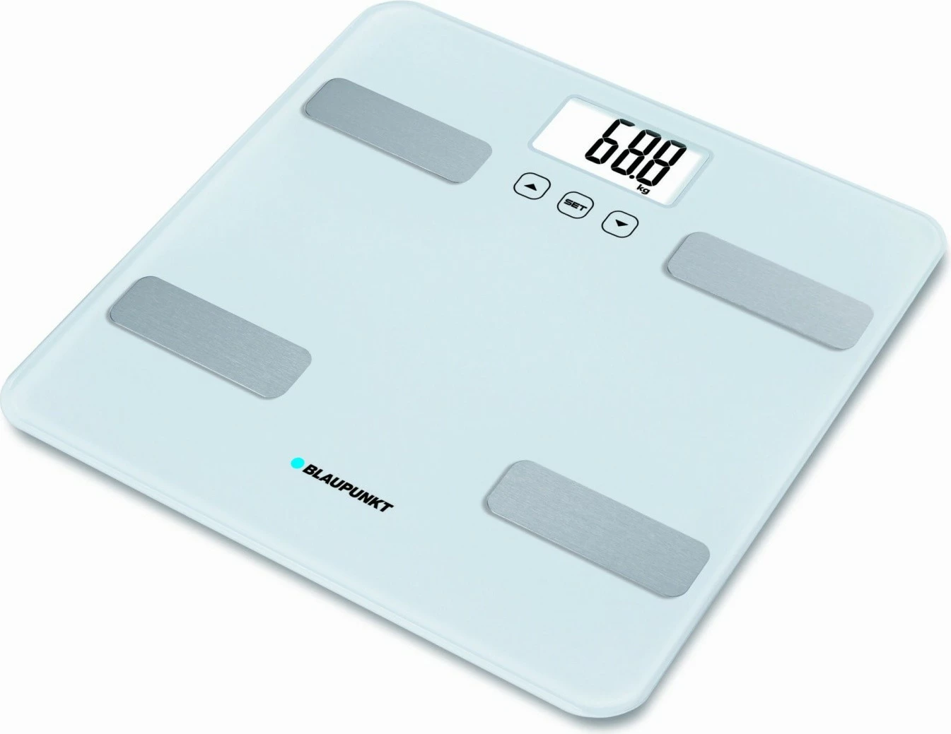 Osebna tehtnica za merjenje telesnih sestavin Blaupunkt BSM501, inox, bela