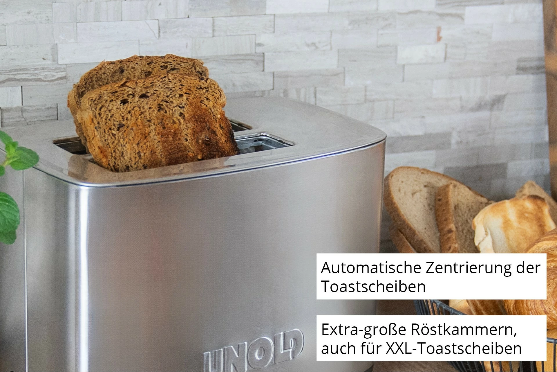 Toaster, 2 rezini, Inox UNOLD Thommy Toaster, 2 rezini, Inox UNOLD Thommy