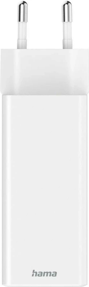 Močilen polnilec 100W Hama, mini GaN, 2x USB-C, 1x USB-A, bel