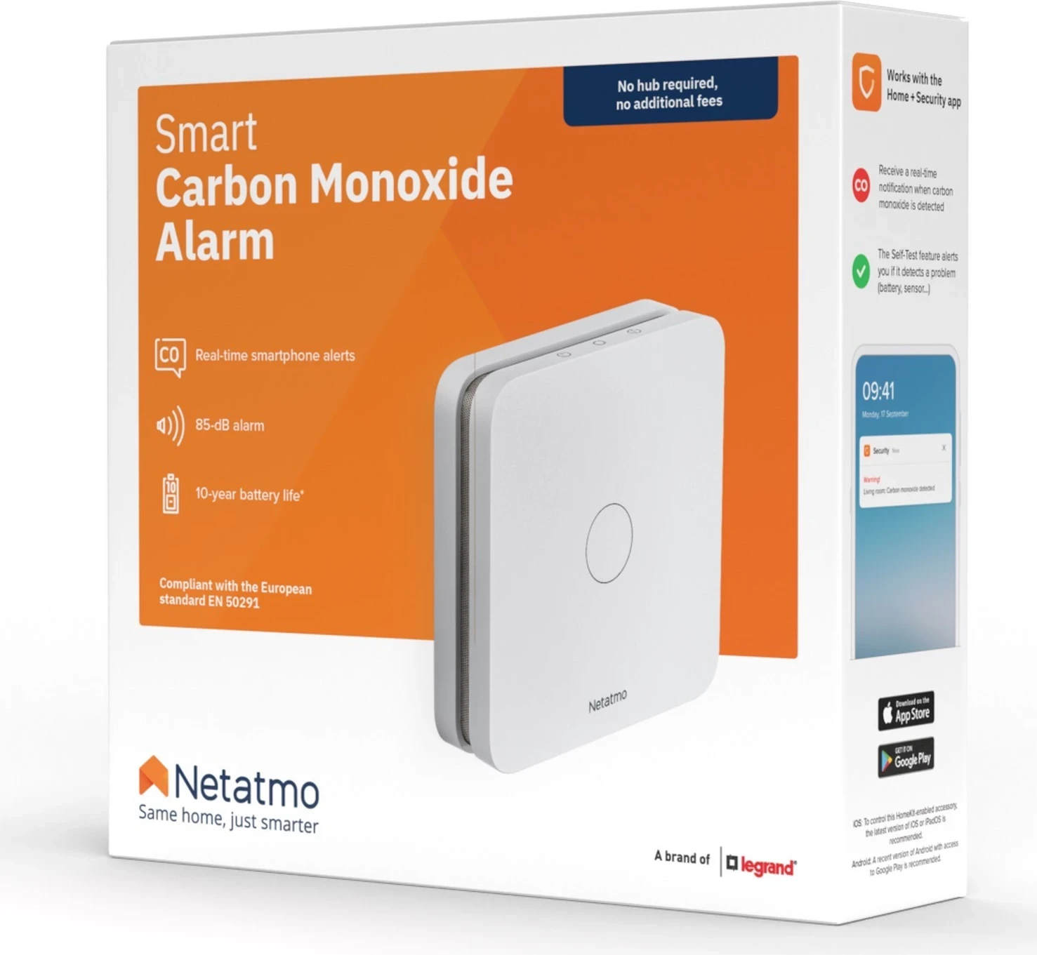 Senzor za ogljikov monoksid NetAtmo NCO-EC, pameten