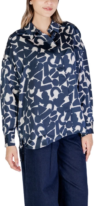 Ženska srajca Ichi, modra