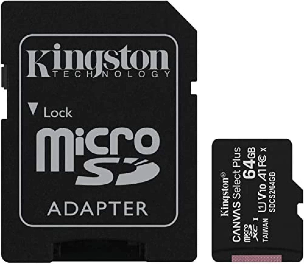MicroSD kartica Kingston 64GB Class 10 SDCS2/64GB z SD adapterjem
