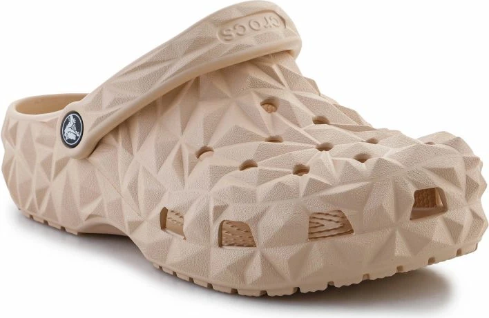Klasike geometrijske natikače Crocs Classic Geometric, krem, moški in ženske