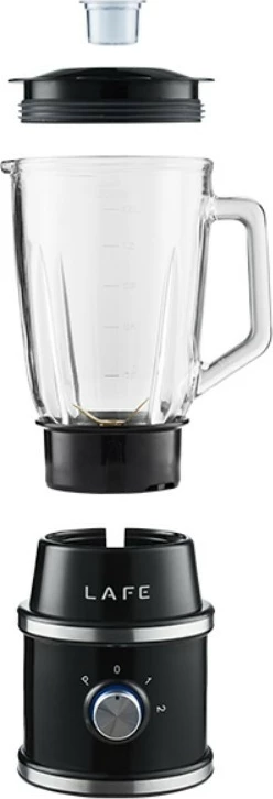 Blender z vrčem Lafe LAFBLE47472, 1,5 L, 1300 W, 2 hitrosti, titanov, črn