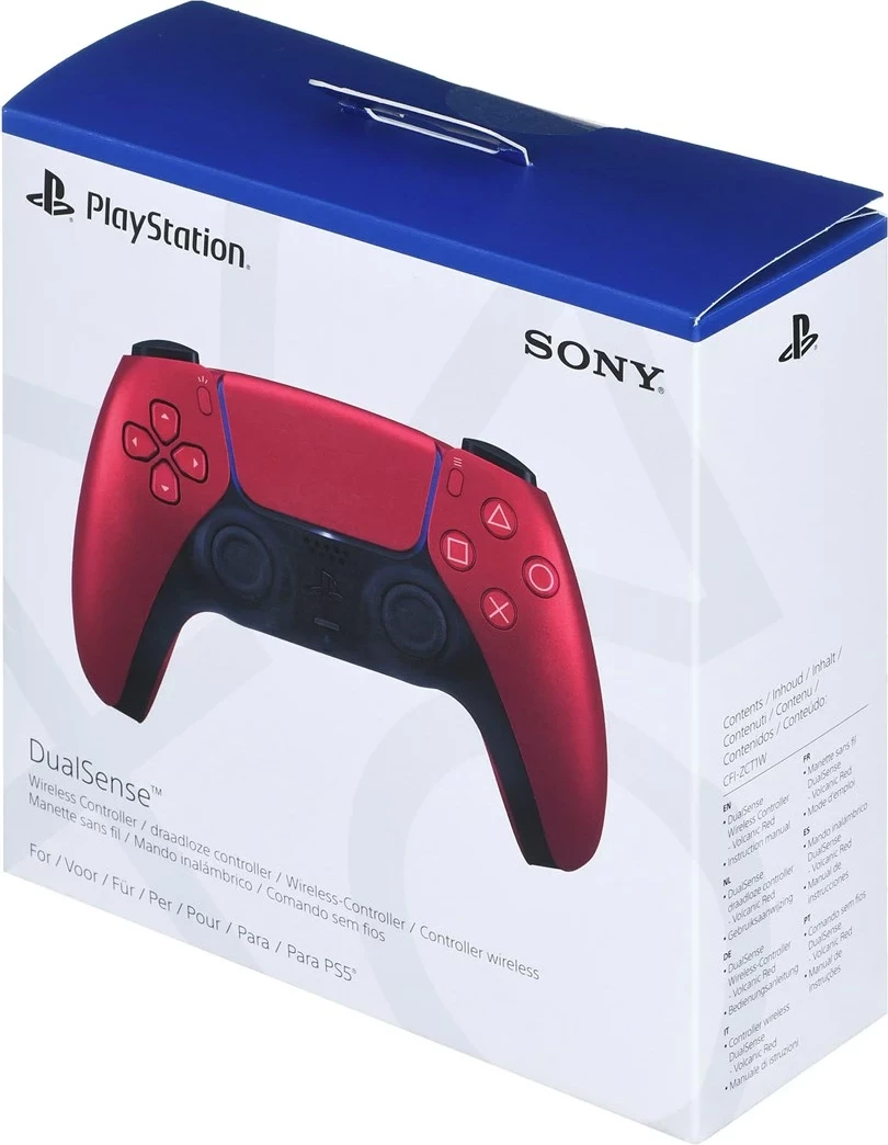 Igralni plošček DualSense, Sony, Bluetooth/USB, PlayStation 5, rdeč