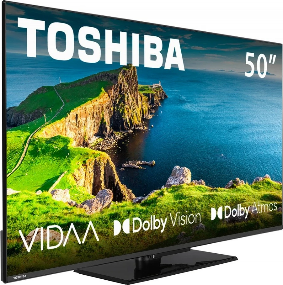 50-palčni televizor Ultra HD 4K Smart TV, Toshiba 50UV3F63DG, črn