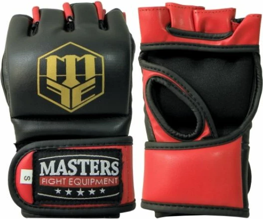 MMA rokavice Masters GF-30 za moške, črne in rdeče