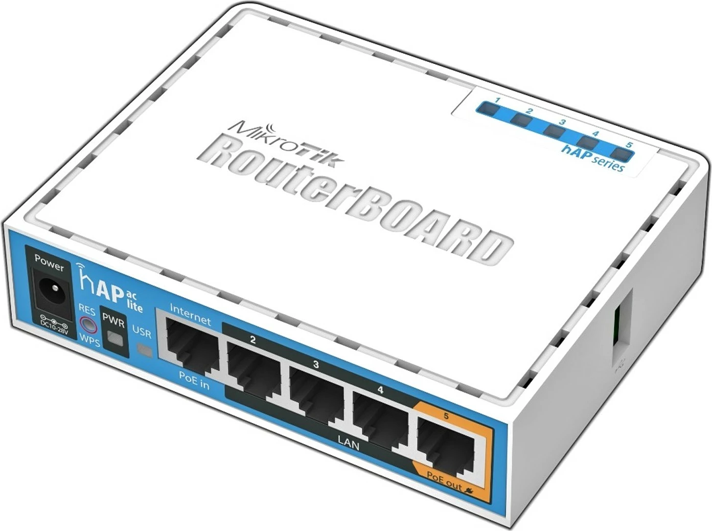 Dostopna točka MikroTik hAP ac lite, 733 Mbit/s, 10/100 Mbit/s, IEEE 802.11a, IEEE 802.11ac, IEEE 802.11b, IEEE 802.11g, IEEE 802.11n, bela Dostopna točka MikroTik hAP ac lite, 733 Mbit/s, 10/100 Mbit/s, IEEE 802.11a, IEEE 802.11ac, IEEE 802.11b, IEEE 802.11g, IEEE 802.11n, bela